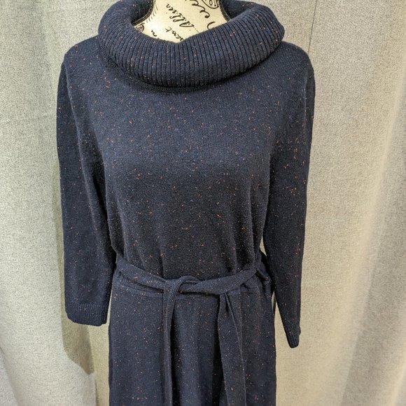 Talbots Dresses & Skirts - Elegant Navy Blue Knit Dress